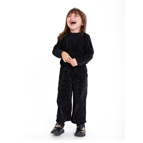 Toddler Girls Plush Ribbed Velour Top & Bottom 2-Piece Set Size 2T - Picture 2 of 6